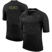 Men's Black Limited Darnay Holmes Las Vegas 2020 Salute To Service Jersey