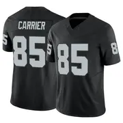 Men's Black Limited Derek Carrier Las Vegas Vapor F.U.S.E. Jersey