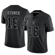 Men's Black Limited Dillon Stoner Las Vegas Reflective Jersey