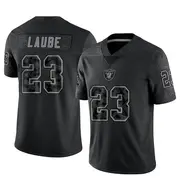 Men's Black Limited Dylan Laube Las Vegas Reflective Jersey