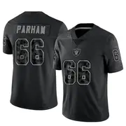 Men's Black Limited Dylan Parham Las Vegas Reflective Jersey