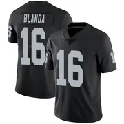 Men's Black Limited George Blanda Las Vegas Team Color Vapor Untouchable Jersey