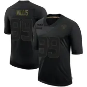 Men's Black Limited Jordan Willis Las Vegas 2020 Salute To Service Jersey