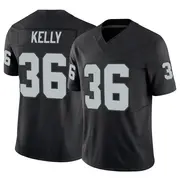 Men's Black Limited Kyu Blu Kelly Las Vegas Vapor F.U.S.E. Jersey