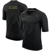 Men's Black Limited Lyle Alzado Las Vegas 2020 Salute To Service Jersey