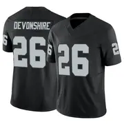 Men's Black Limited M.J. Devonshire Las Vegas Vapor F.U.S.E. Jersey