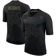 Men's Black Limited Richie Incognito Las Vegas 2020 Salute To Service Jersey