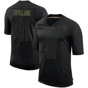 Men's Black Limited Robert Spillane Las Vegas 2020 Salute To Service Jersey