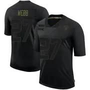 Men's Black Limited Sam Webb Las Vegas 2020 Salute To Service Jersey