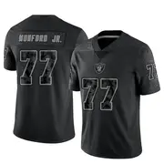 Men's Black Limited Thayer Munford Jr. Las Vegas Reflective Jersey