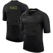 Men's Black Limited Tyler Manoa Las Vegas 2020 Salute To Service Jersey