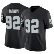 Men's Black Limited Tyler Manoa Las Vegas Vapor F.U.S.E. Jersey