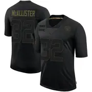 Men's Black Limited Tyreik McAllister Las Vegas 2020 Salute To Service Jersey