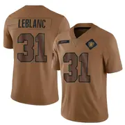 Men's Brown Limited Cre'Von LeBlanc Las Vegas 2023 Salute To Service Jersey