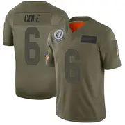 Men's Camo Limited AJ Cole Las Vegas 2019 Salute to Service Jersey