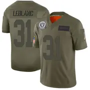 Men's Camo Limited Cre'Von LeBlanc Las Vegas 2019 Salute to Service Jersey