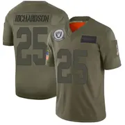 Men's Camo Limited Decamerion Richardson Las Vegas 2019 Salute to Service Jersey