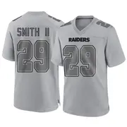 Men's Gray Game Chris Smith II Las Vegas Atmosphere Fashion Jersey