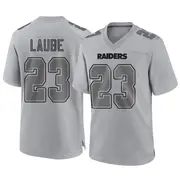 Men's Gray Game Dylan Laube Las Vegas Atmosphere Fashion Jersey