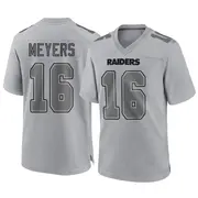 Men's Gray Game Jakobi Meyers Las Vegas Atmosphere Fashion Jersey