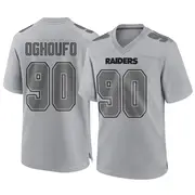 Men's Gray Game Ovie Oghoufo Las Vegas Atmosphere Fashion Jersey