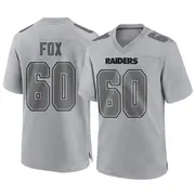 Men's Gray Game Tomari Fox Las Vegas Atmosphere Fashion Jersey