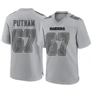 Men's Gray Game Will Putnam Las Vegas Atmosphere Fashion Jersey