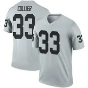 Men's Legend Chris Collier Las Vegas Inverted Silver Jersey