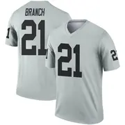 Men's Legend Cliff Branch Las Vegas Inverted Silver Jersey