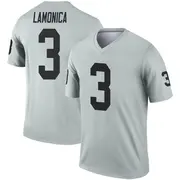 Men's Legend Daryle Lamonica Las Vegas Inverted Silver Jersey