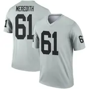 Men's Legend Jordan Meredith Las Vegas Inverted Silver Jersey