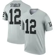 Men's Legend Ken Stabler Las Vegas Inverted Silver Jersey