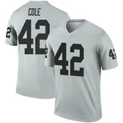 Men's Legend Qwynnterrio Cole Las Vegas Inverted Silver Jersey