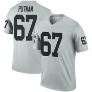 Men's Legend Will Putnam Las Vegas Inverted Silver Jersey