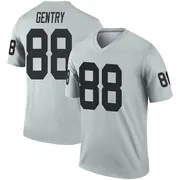 Men's Legend Zach Gentry Las Vegas Inverted Silver Jersey