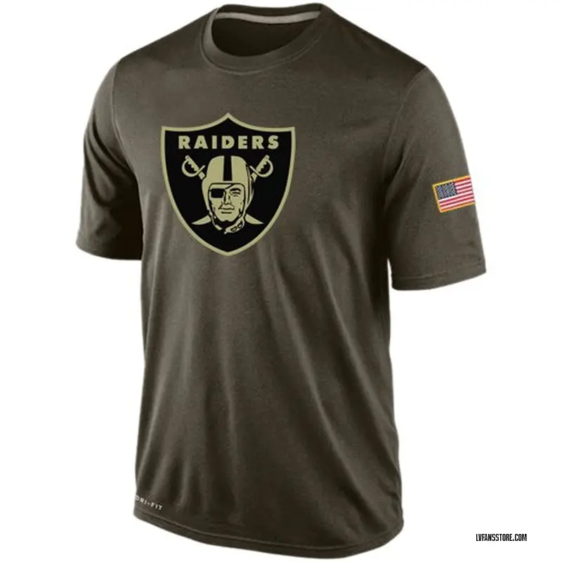 Men's Olive Las Vegas Raiders Salute To Service KO Performance Dri-FIT T-Shirt