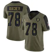 Men's Olive Limited Dalton Wagner Las Vegas 2021 Salute To Service Jersey