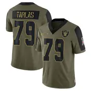 Men's Olive Limited George Tarlas Las Vegas 2021 Salute To Service Jersey