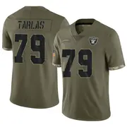 Men's Olive Limited George Tarlas Las Vegas 2022 Salute To Service Jersey