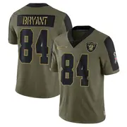 Men's Olive Limited Harrison Bryant Las Vegas 2021 Salute To Service Jersey