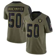 Men's Olive Limited Jacob Bobenmoyer Las Vegas 2021 Salute To Service Jersey