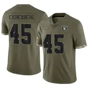 Men's Olive Limited Tommy Eichenberg Las Vegas 2022 Salute To Service Jersey