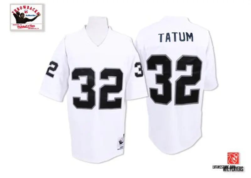 Men's White Authentic Jack Tatum Las Vegas Throwback Jersey