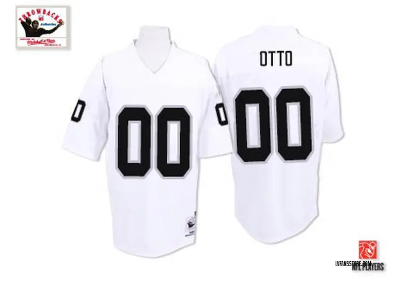 Men's White Authentic Jim Otto Las Vegas Throwback Jersey