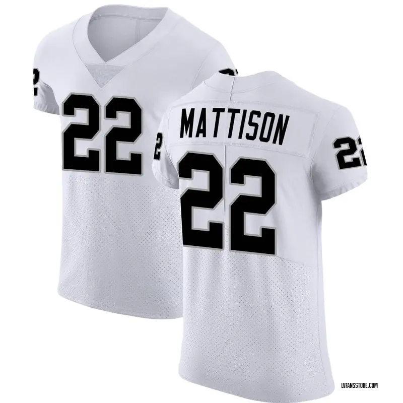 Men's White Elite Alexander Mattison Las Vegas Vapor Untouchable Jersey