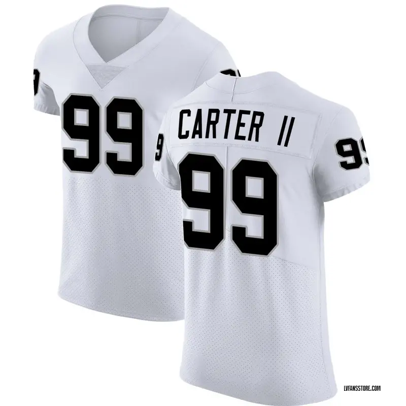 Men's White Elite Andre Carter II Las Vegas Vapor Untouchable Jersey