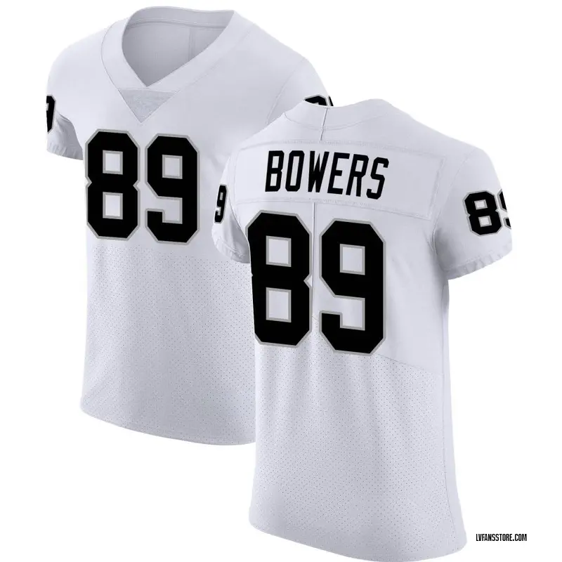 Men's White Elite Brock Bowers Las Vegas Vapor Untouchable Jersey