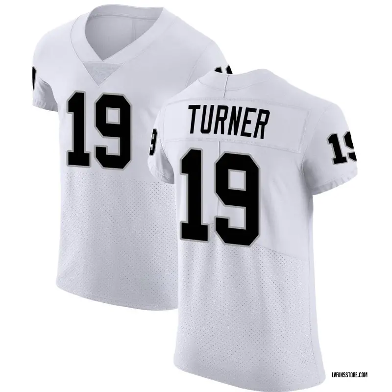 Men's White Elite DJ Turner Las Vegas Vapor Untouchable Jersey