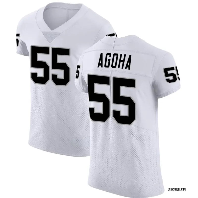 Men's White Elite David Agoha Las Vegas Vapor Untouchable Jersey