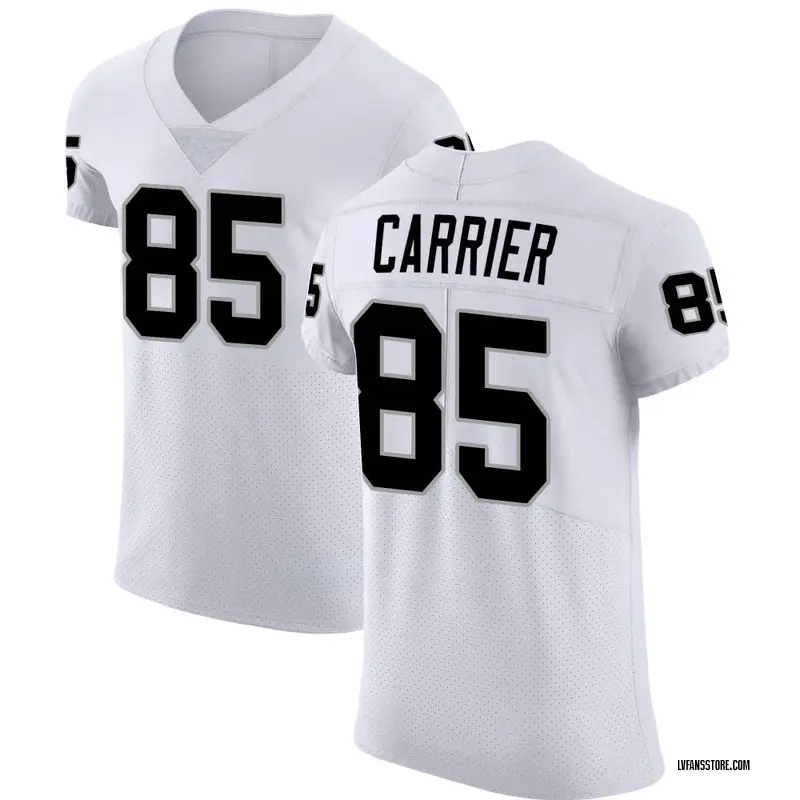 Men's White Elite Derek Carrier Las Vegas Vapor Untouchable Jersey